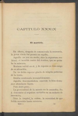 Capítulo XXXIX - El martirio.