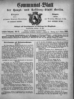 1865,41: No. 41, 8. Oktober 1865