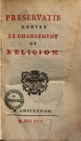 Préservatif contre le changement de religion