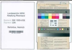 Entnazifizierung Heinrich Bartoldus , geb. 18.03.1895 (Postbeamter)