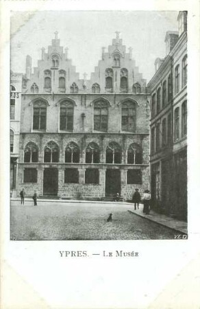 Erster Weltkrieg - Postkarten "Aus großer Zeit 1914/15". "Ypres - Le Musée"