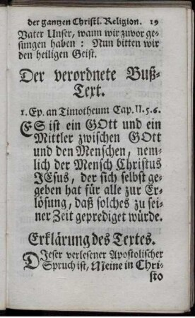 Der verordnete Buß-Text