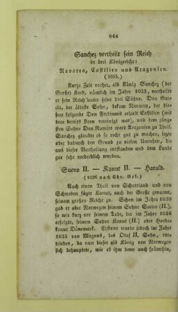 Sanchez vertheilt sein Reich in drei Koenigreiche