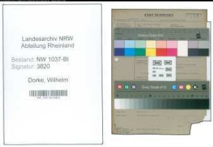Entnazifizierung Wilhelm Dorke , geb. 00.00.0000 (Polizeibeamter)