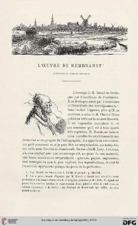 2. Pér. 32.1885: L' œuvre de Rembrandt, 2 : [Rezension]