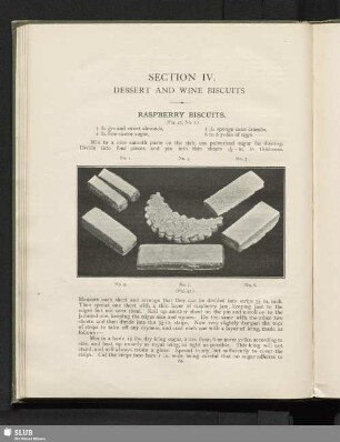 Section IV. Dessert and wine biscuits