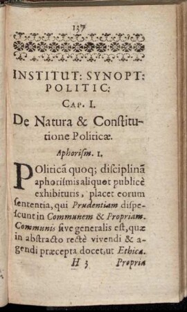 Institut. Synopt. Politic.