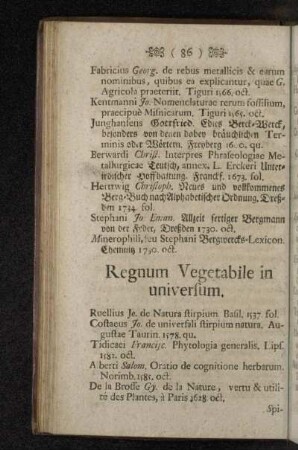 Regnum Vegetabile in universum.