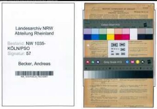 Entnazifizierung Andreas Becker , geb. 09.07.1896 (Formleger)