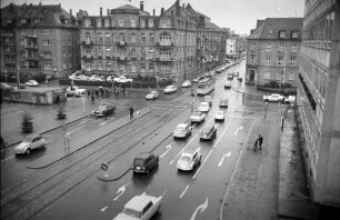Planungen für den Umbau der Kreuzung Kriegsstraße und Karlstraße.