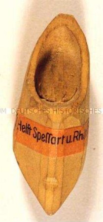 WHW-Abzeichen, Holzschuh, Rhön-Spessart-Hilfe, Straßensammlung der NSV im Gau Mainfranken von 1935