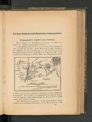 Aus dem deutsch-ostafrikanischen Schutzgebiete.