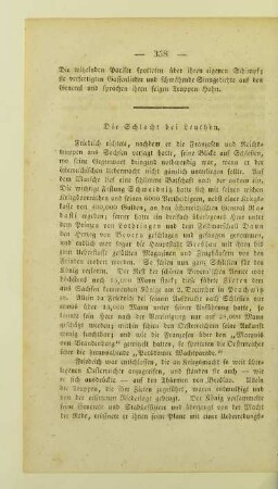 Die Schlacht bei Leuthen