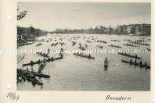 Anrudern auf der Spree in Berlin-Grünau
