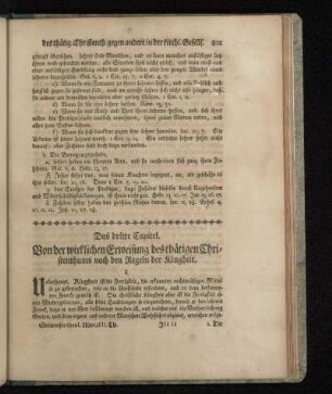 Das dritte Capitel. Von der wirklichen Erweisung des thätigen Christenthums nach den Regeln der Klugheit.
