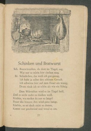 Schinken und Bratwurst