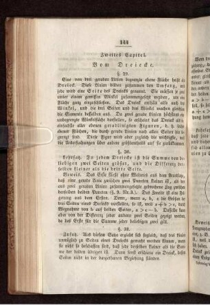 Zweites Capitel. Vom Dreiecke.