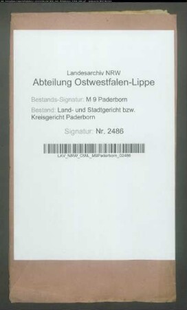 Erblasser: Hansmeyer, Catharina: