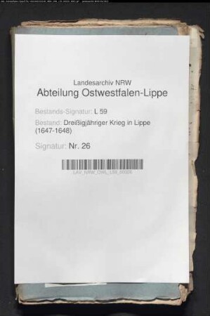 Kriegsdrangsale der Stadt Horn