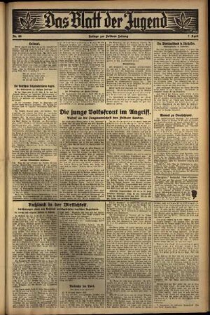Zweite Ausgabe vom Donnerstag, den 07. April 1932.