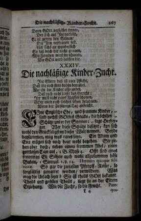 XXXIV. Die nachläßige Kinder-Zucht. - XLI. Die Schaam-verlohrne Jungfer.