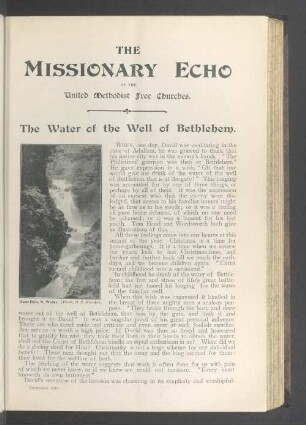 The water of the well of Bethlehem