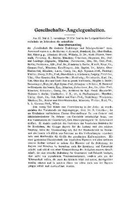 Gesellschafts-Angelegenheiten