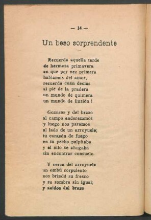 Un beso sorprendente