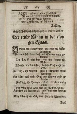 Der reiche Mann in der ewigen Quaal. - Ende gut, alles gut.