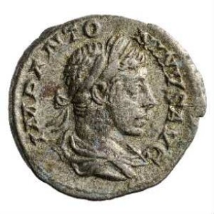 Münze, Denar, 219 n. Chr.