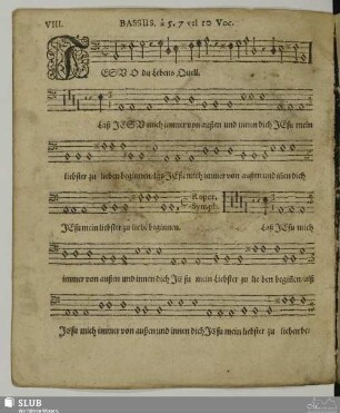 VIII. Jesu o du Lebensquell