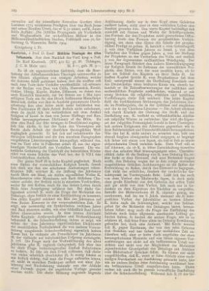 229-231 [Rezension] Kautzsch, Emil, Biblische Theologie des Alten Testaments