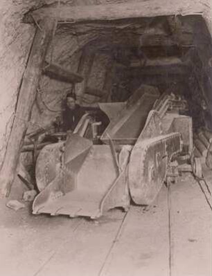 Steinkohlebergbau, mech. Bergeschaufel