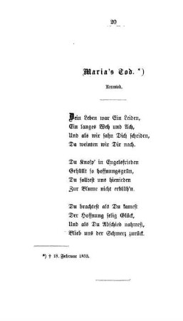 Maria's Tod - Neuwied
