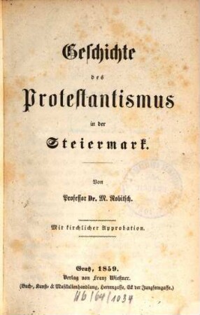 Geschichte des Protestantismus in der Steiermark