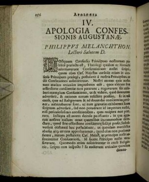 IV. Apologia Confessionis Augustanæ.