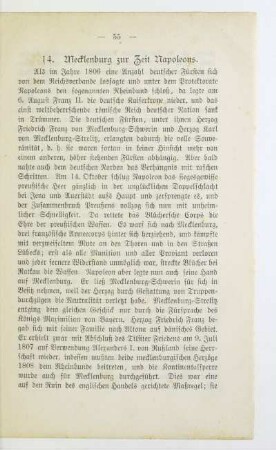 14. Mecklenburg zur Zeit Napoleons