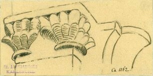 Sankt Ilgen Detail mit Fächern verzierter Pfeiler