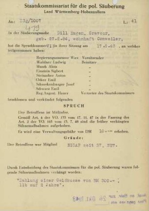 Dill, Eugen