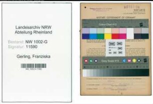 Entnazifizierung Franziska Gerling, geb. 29.05.1895 (Paechterin)