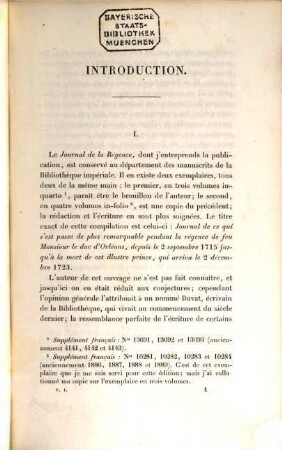 Journal de la régence : (1715 - 1723). 1