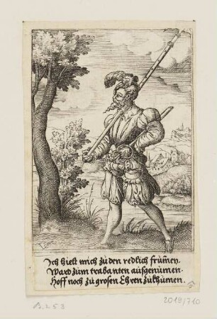 Hellebardier, aus: "Elf Soldaten"
