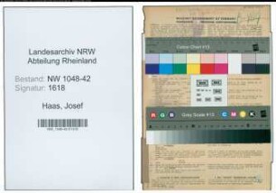 Entnazifizierung Josef Haas , geb. 24.04.1897 (Bahnarbeiter)