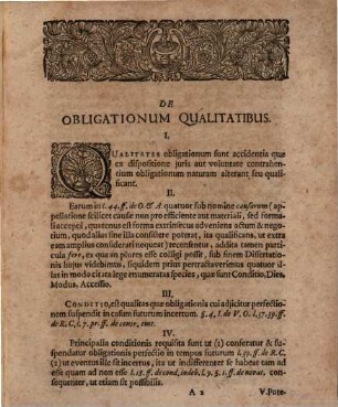 Dissertatio juridica de obligationum qualitatibus