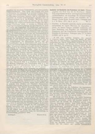 710-711 [Rezension] Analekten zur Geschichte des Franciscus von Assisi