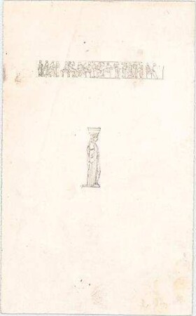 Bühlmann, Josef; Vorlagen für Publikation - Dekoration (Detail); Figur (Ansicht)
