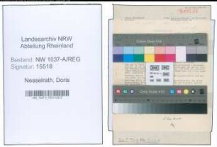 Entnazifizierung Doris Nesselrath , geb. 13.10.1920 (Lehrerin)