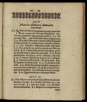 Materia residuorum summatim comprehensa.