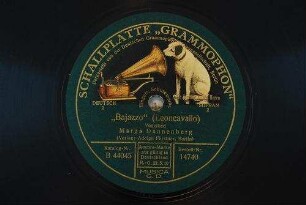 "Bajazzo" : Vogellied / (Leoncavallo)