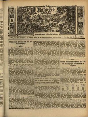 Ausgabe vom Sonntag, den 28. Januar 1912.